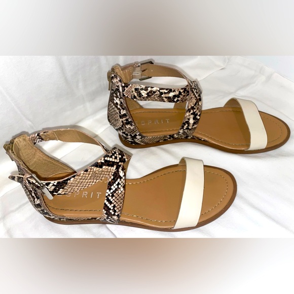 Esprit Women’s Delaney Snakeskin Zipper Sandal Shoe Size 8 - Picture 6 of 7